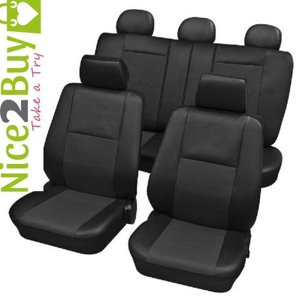 Auto Sitzbezüge Universal Komplett Set 15-teilig - Elba Produktbild 