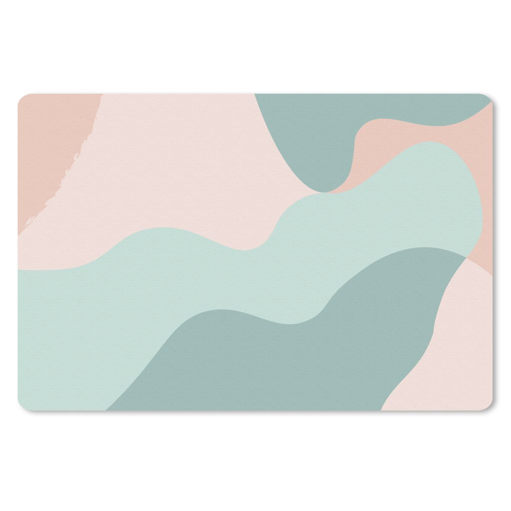 MuchoWow Mauspad Mousepad Sommer - Formen - Abstrakt 27x18 cm - Mousepads - Maus Mat - Pad - Mausunterlage - Büroartikel - Desk Matten