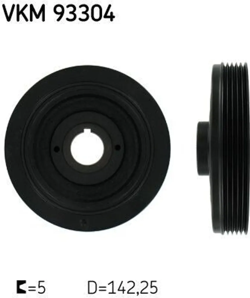 Poulie Damper SKF VKM 93304 - Amortisseur de vilebrequin Peugeot 205