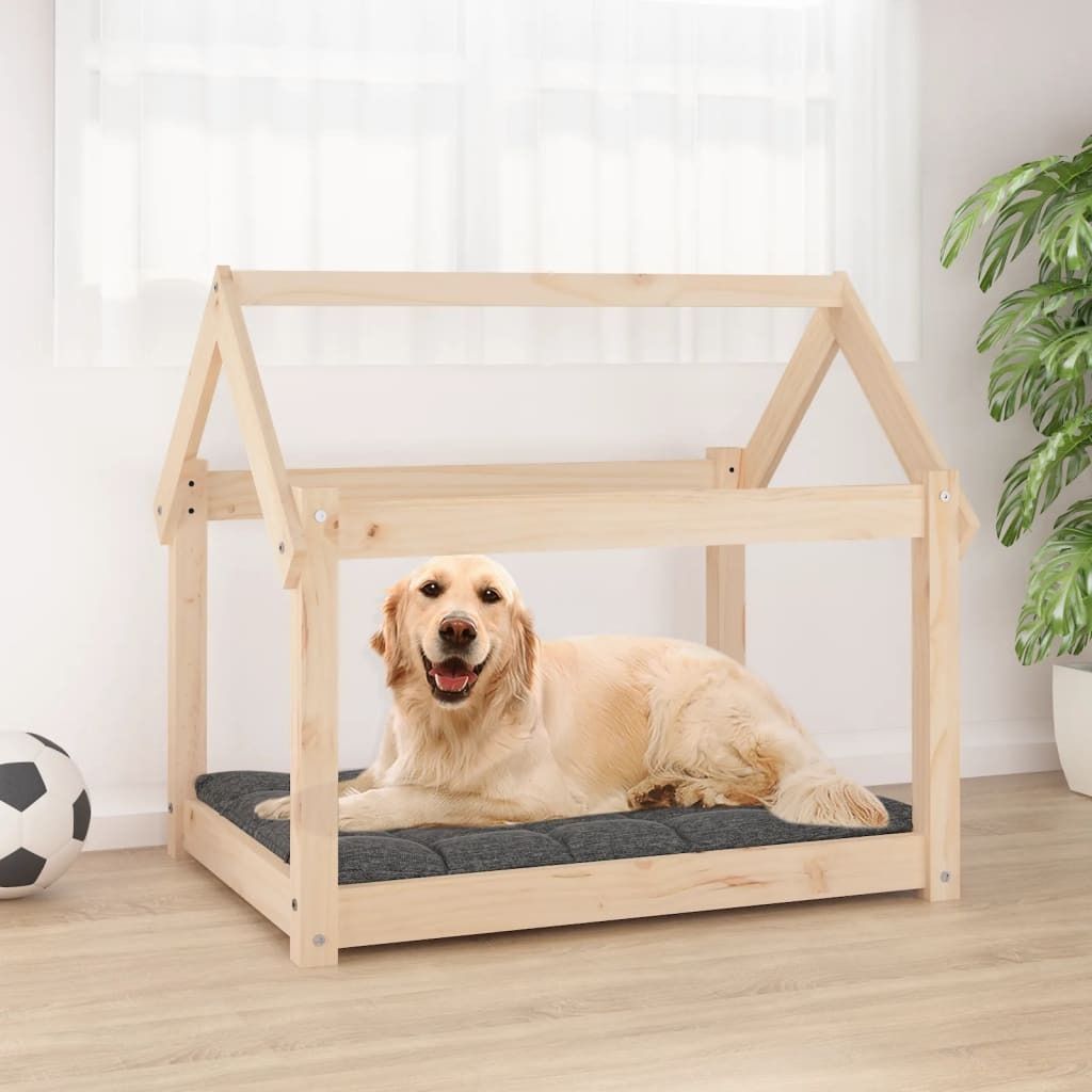 "im Angebot" Hundebett 81x60x70 cm Massivholz Kiefer - Hundebetten CC21936