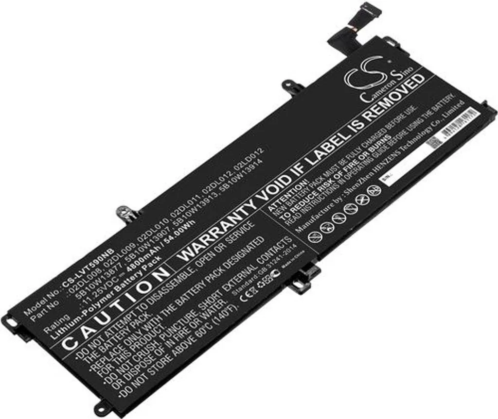 Batterie Longue Durée 57Wh pour Lenovo ThinkPad T590 Haute Qualité