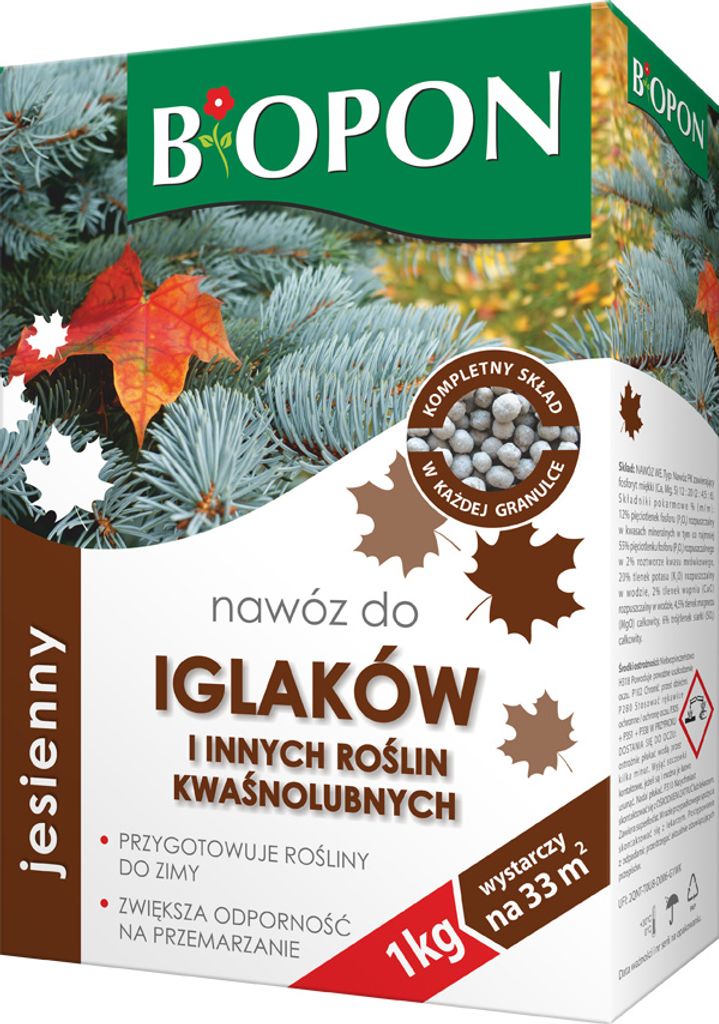 Nawóz jesienny do iglaków BIOPON 1KG Zdjęcie produktu 