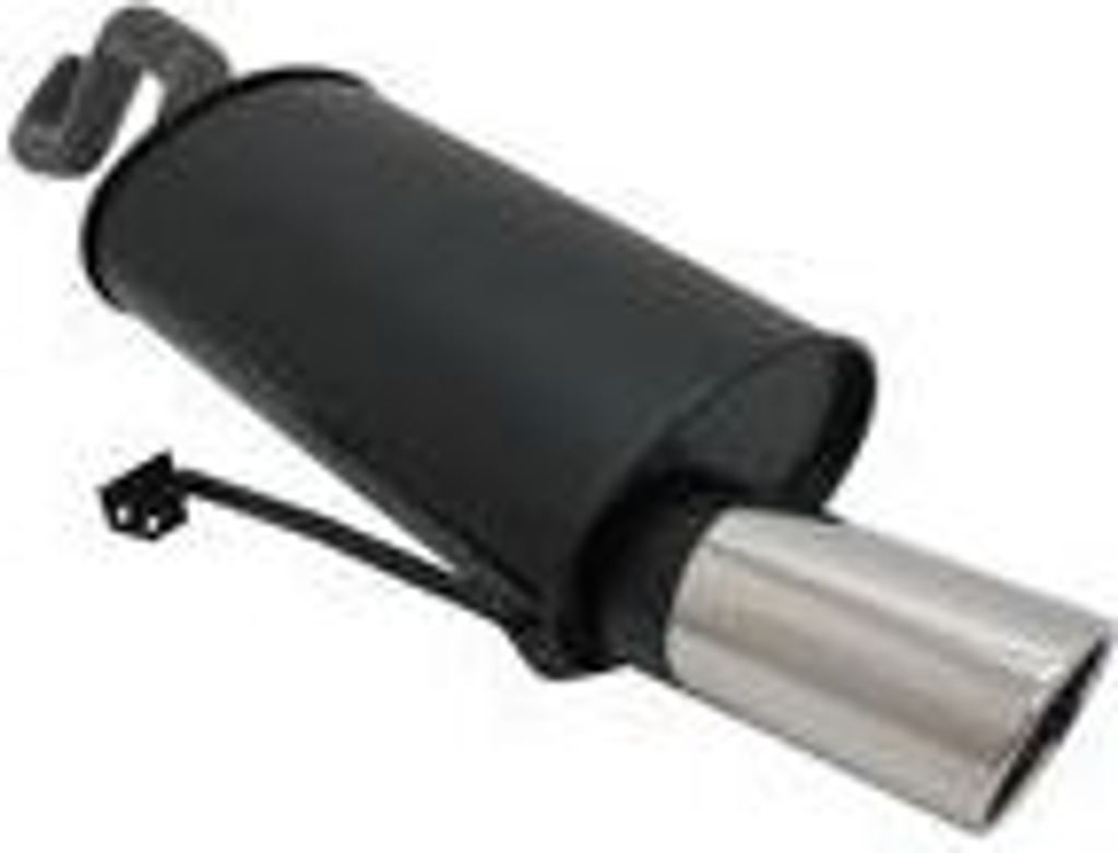 Novus Sportendschalldämpfer für Renault Clio III (BR0/CR0) 1 x 90mm SR-Design