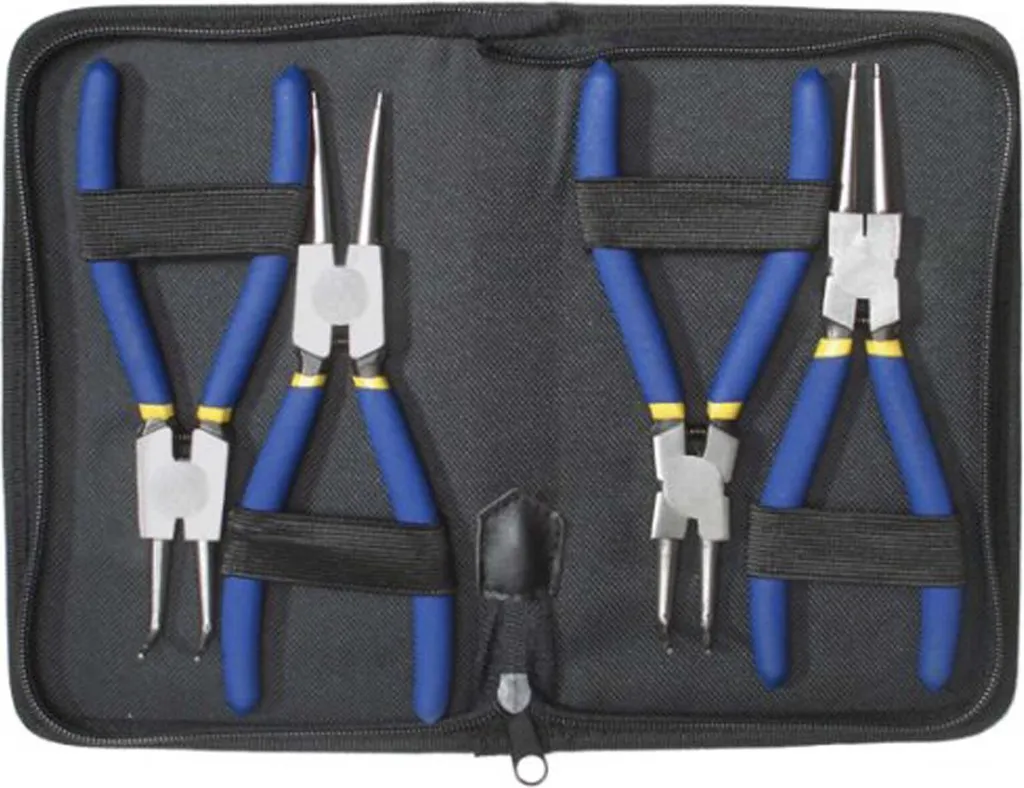 Enlevez facilement vos circlips avec ce jeu de 4 pinces forgées 175mm