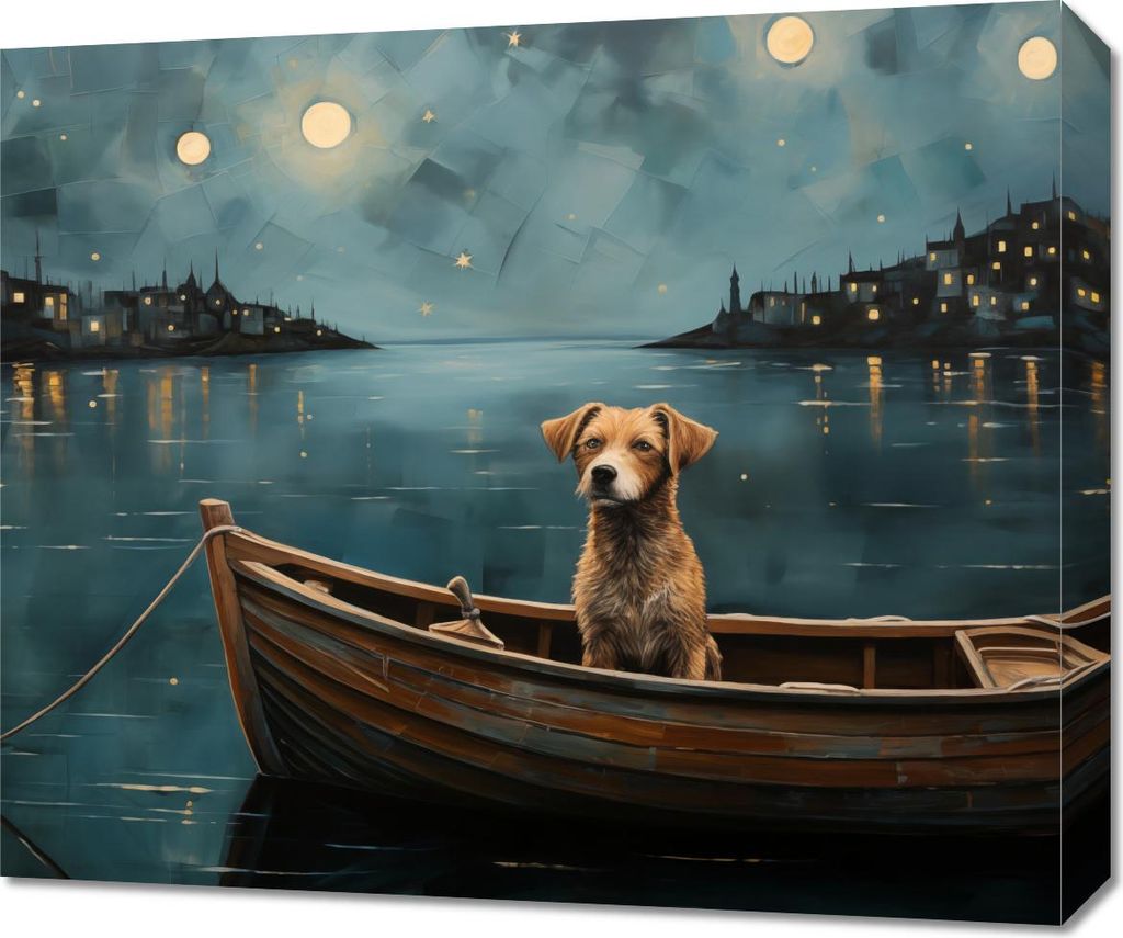 Bild 60x50cm Abenteuer um Mitternacht