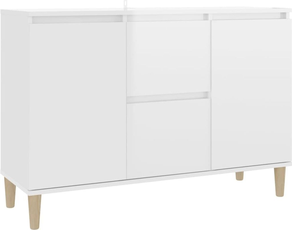 Kredens biały wysoki połysk 103,5x35x70 cm materiał Zdjęcie produktu 1