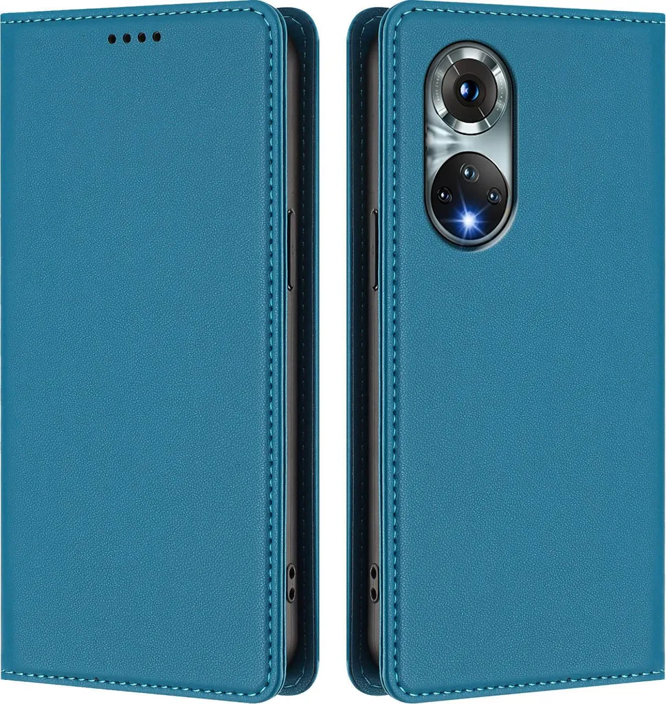 Custodia Blu Elegante per Honor 50 / Huawei Nova 9 - Stile Portafoglio