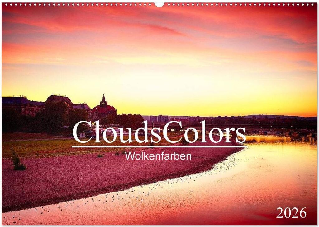 CloudsColors 2026 (Wandkalender 2026 DIN A2 quer), CALVENDO Monatskalender