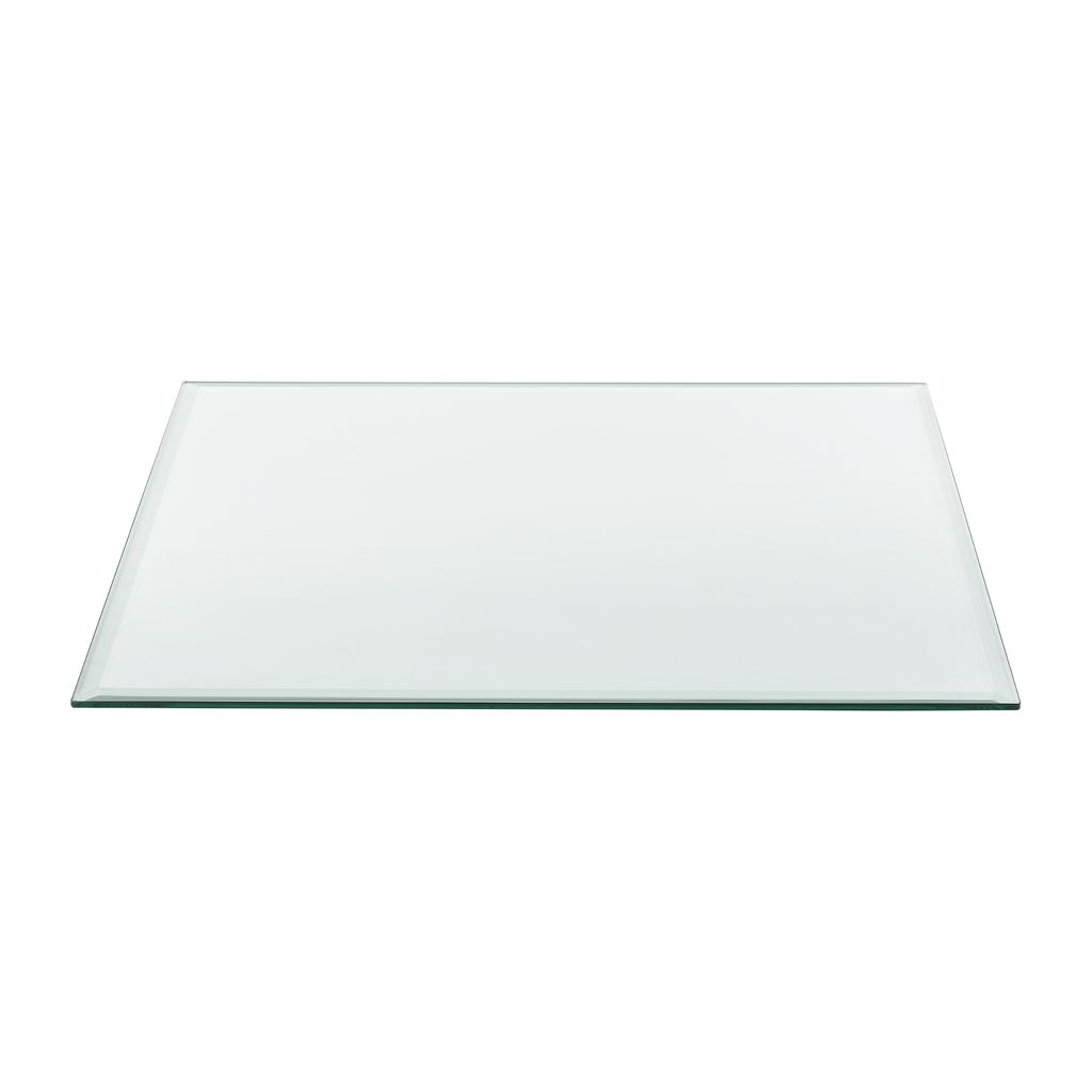 neu.haus Glasplatte 80x80cm Glasscheibe Tischplatte ESG Glas Kaminplatte DIY 