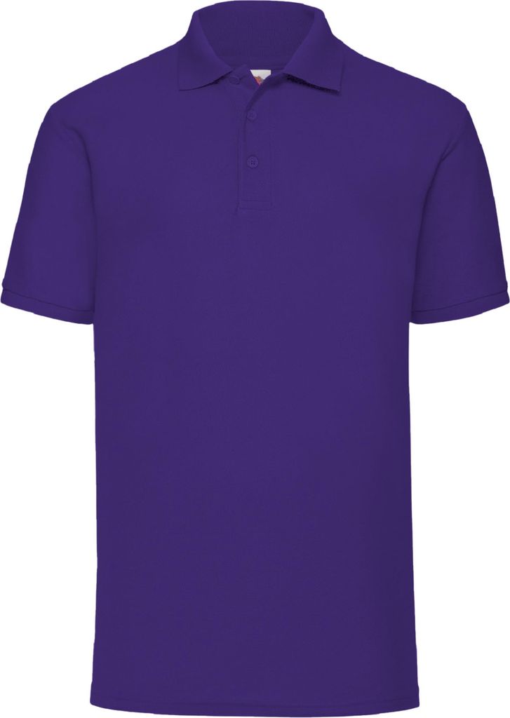 Fruit Of The Loom 65/35 Herren Piqué Polo-Shirt, Kurzarm BC388 (M) (Lila)