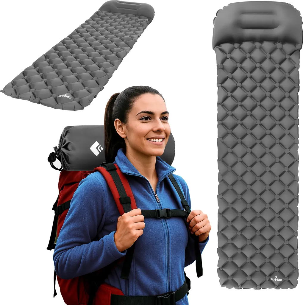 Outtec® Matelas Gonflable Camping 195x55x5cm - Ultra Léger et Étanche