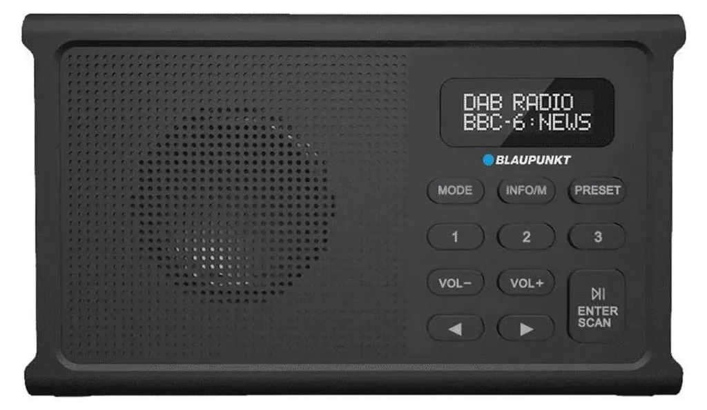 Petite radio de cuisine Blaupunkt DR3BK transparente - Secteur 220V fixe