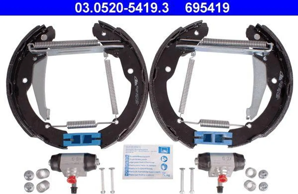 Kit mâchoires de frein arrière ATE pour Skoda Octavia et Roomster (4 pces)