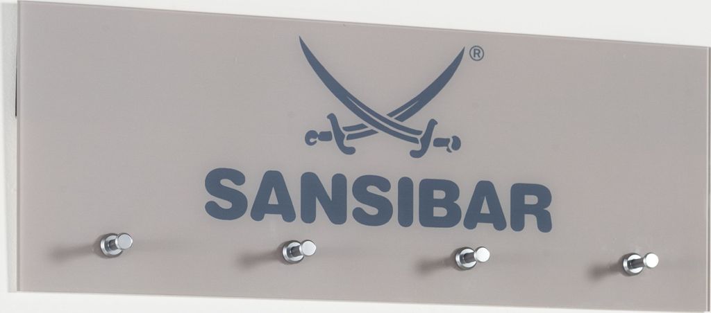 Wandgarderobe SANSIBAR WUSTROW BHT 80x30x6 cm beige Garderobenpaneel