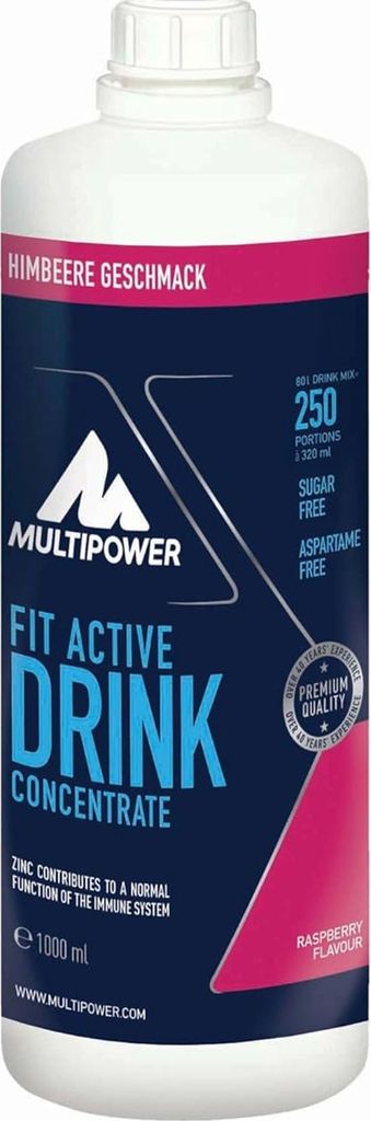Multipower Fit Active Drink Concentrate- 1000 ml Himbeere Produktbild 