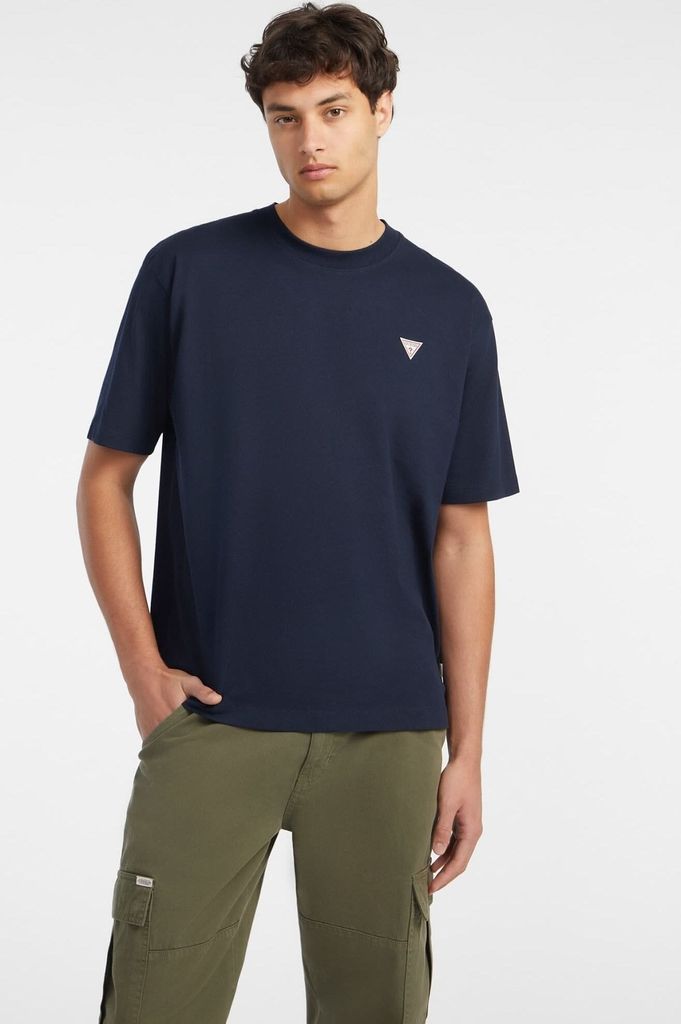 Herren Oversize T-Shirt Blau - Nachhaltiges Baumwolle Design