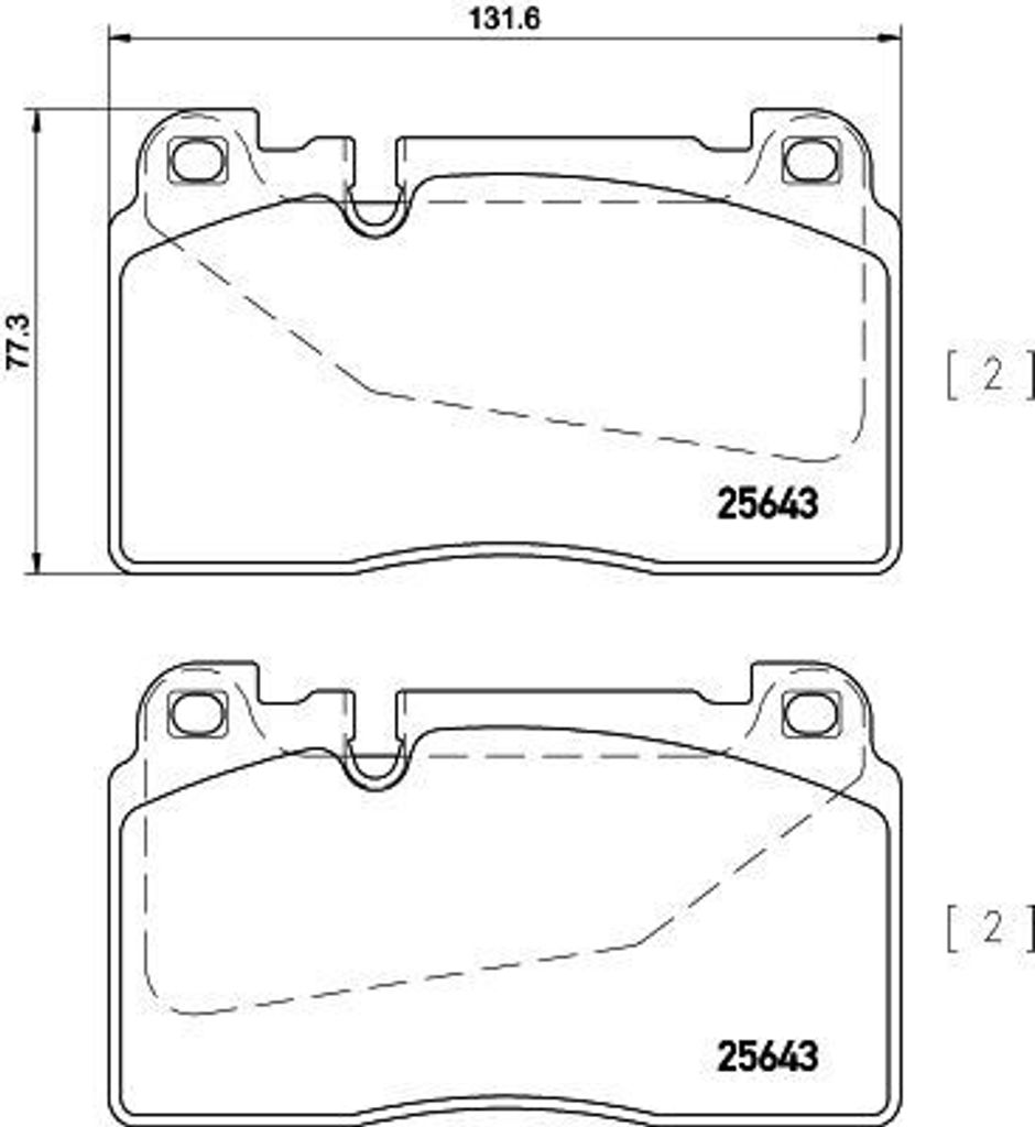 HELLA 8DB 355 020-251 - OE 8R0698151AA Bremsbeläge für A6 (4G), A7 (4G), Q5 (8R), Macan (95B)