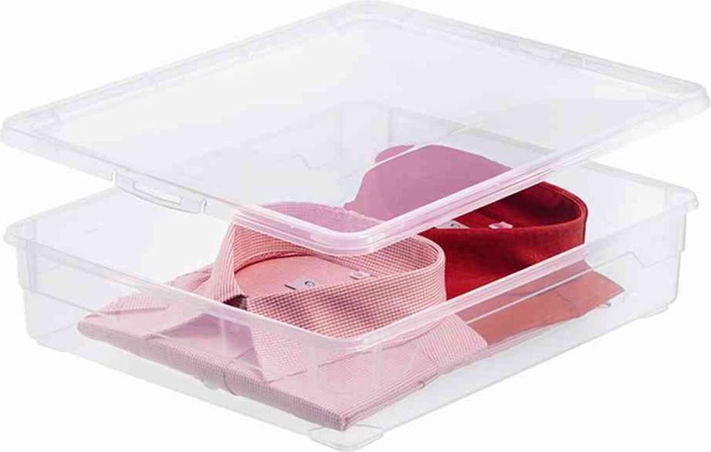 Priehľadný box" 18 l úložný box s vekom, 40 x 33,5 x 17 cm Obrázok produktu 