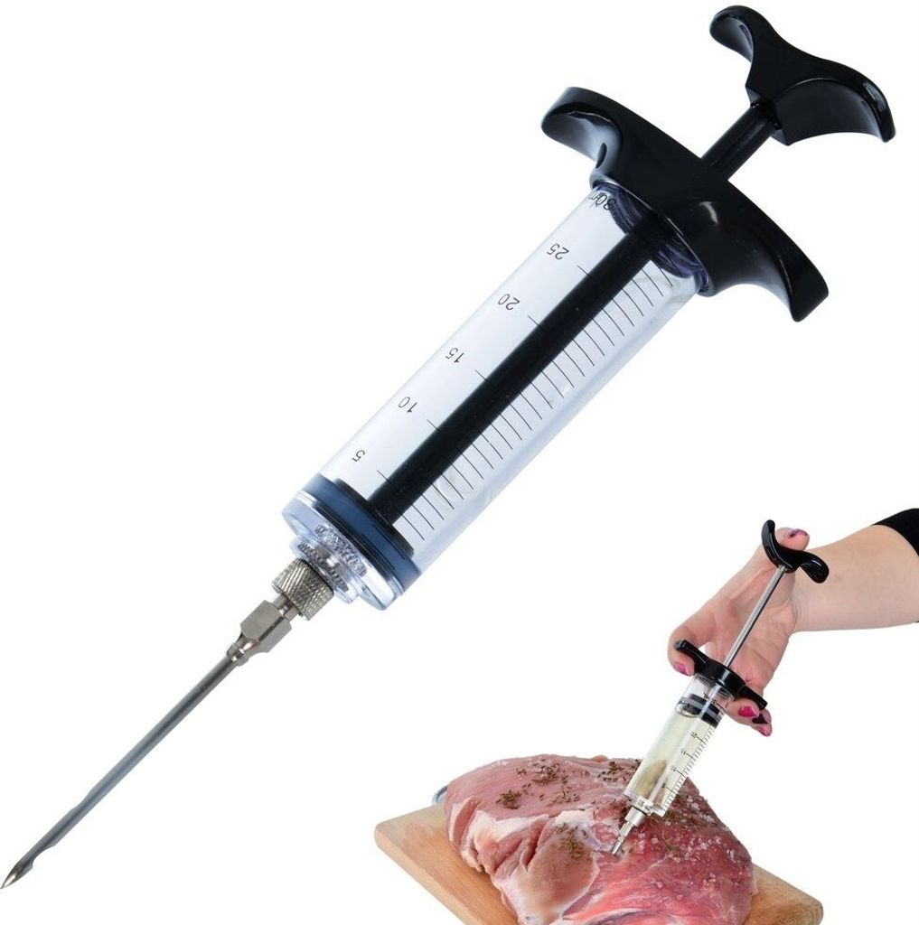 Orion Marinierspritze 30 ml Marinade Injektor Bratenspritze für Fleisch Spritze