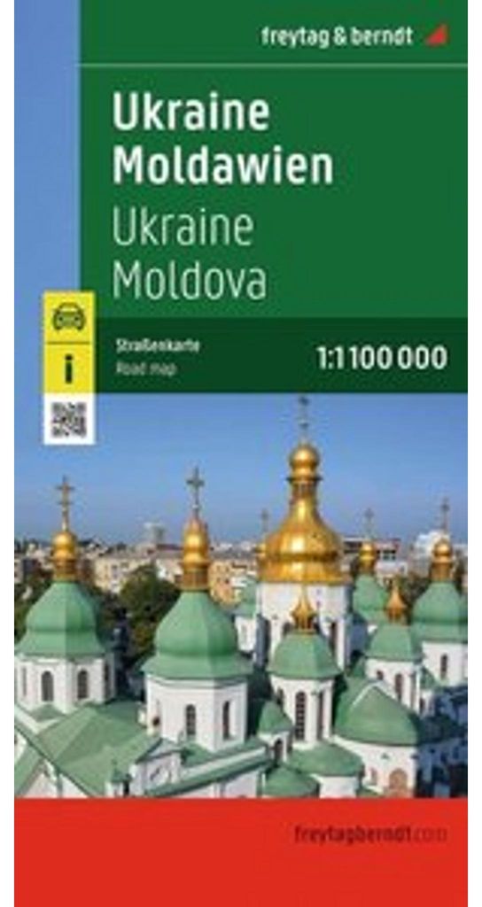 Ukraina Mołdawia, 1:1 000 000 mapa samochodowa drogowa Zdjęcie produktu 