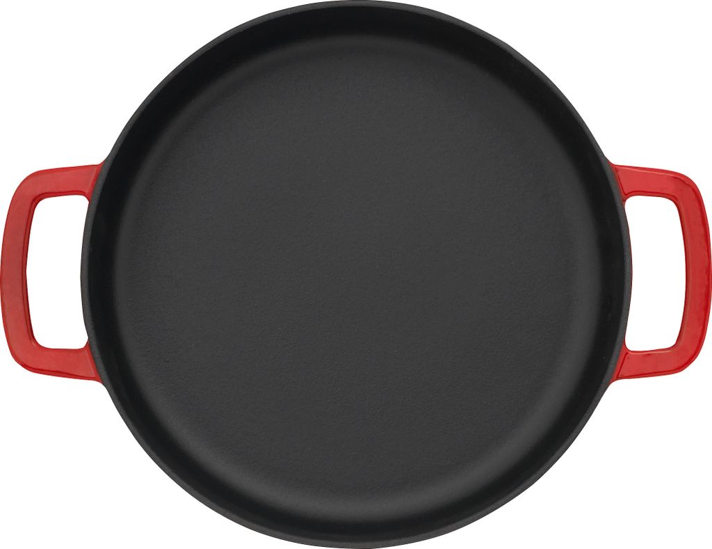 Poêle Double Anse Combekk 24cm Rouge Fonte Recyclée, Image du produit 