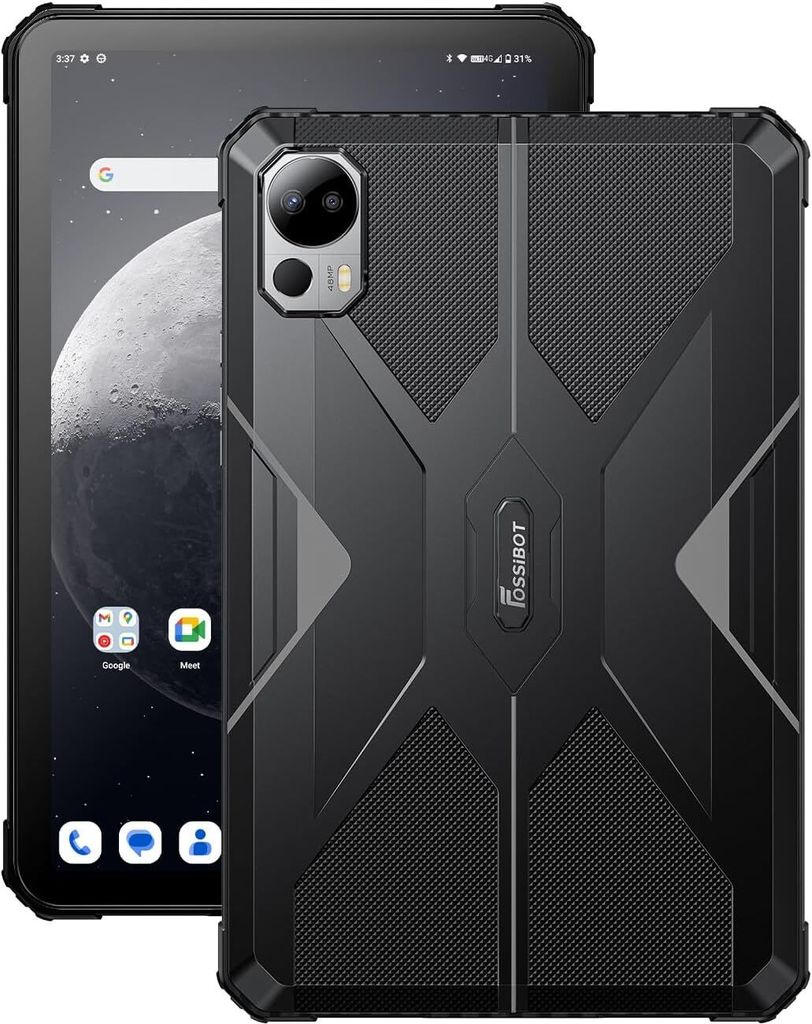 Tablet, 11000mAh Akku, 16GB+256GB(1TB Extend), 48MP+16MP,10.4'' 2K Display Android 13 IP68 IP69K Robust Tablet, Dual SIM 4G,4 Box Stereo Lautsprecher