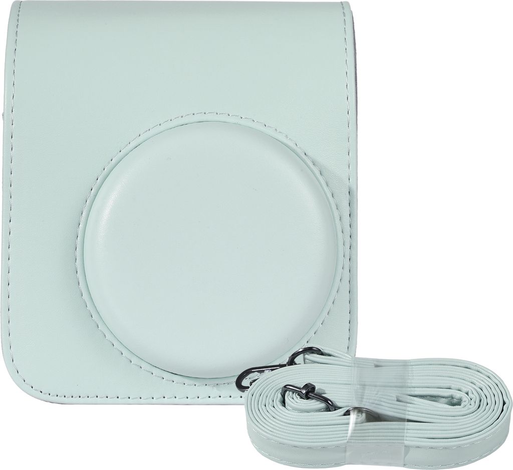 Sofortbildkamera-Schutzhuelle, Kunstleder, Kamera-Aufbewahrungstasche mit abnehmbarem, verstellbarem Schultergurt, Ersatz fuer Fujifilm instax mini 12