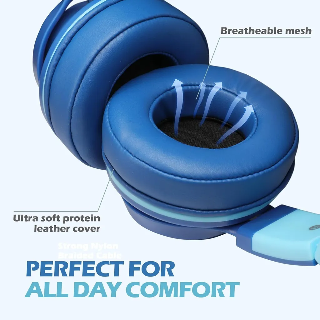 Cuffie con Microfono per PC e Smartphone - Controllo Volume On-Ear - 4