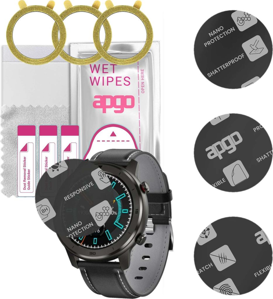 apgo 3 Stück Schutzglas, Matt, kompatibel mit Garett Men 5S Produktbild 