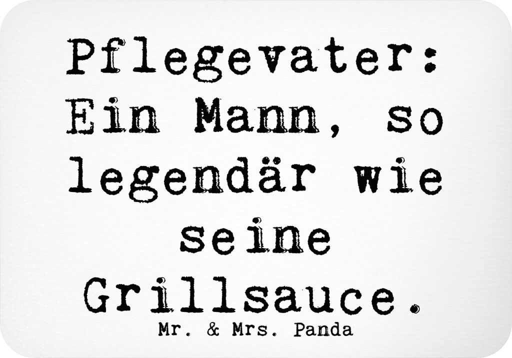 Mr. & Mrs. Panda magnet Spruch Pflegevater Legende - Weiß - Geschenk, whiteboardmagnet, Alltagshelden, Familienmitglieder, Geschenke, Kinderbetreu...