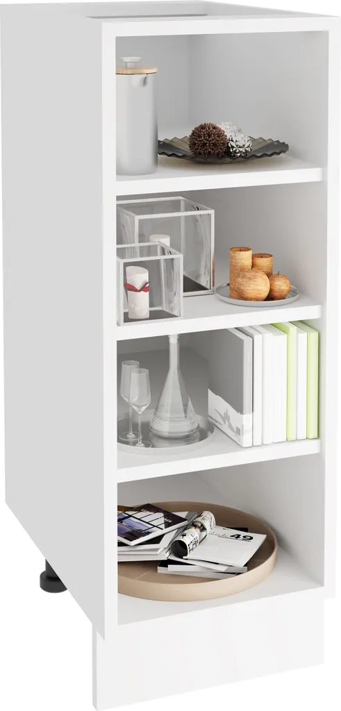 Armadio Cucina Esilo Bianco 82x30x44 cm | Mobile Base Salvaspazio