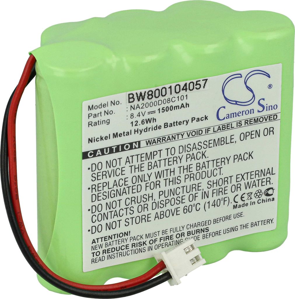 vhbw Akku Ersatz für Dual NA2000D08C101 für digital Radio (1500 mAh, 8,4 V, NiMH)