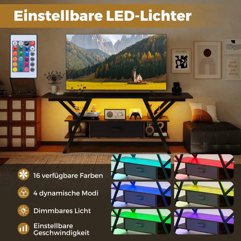 Meuble TV LED 65 pouces : la solution pour ranger vos câbles et décodeurs