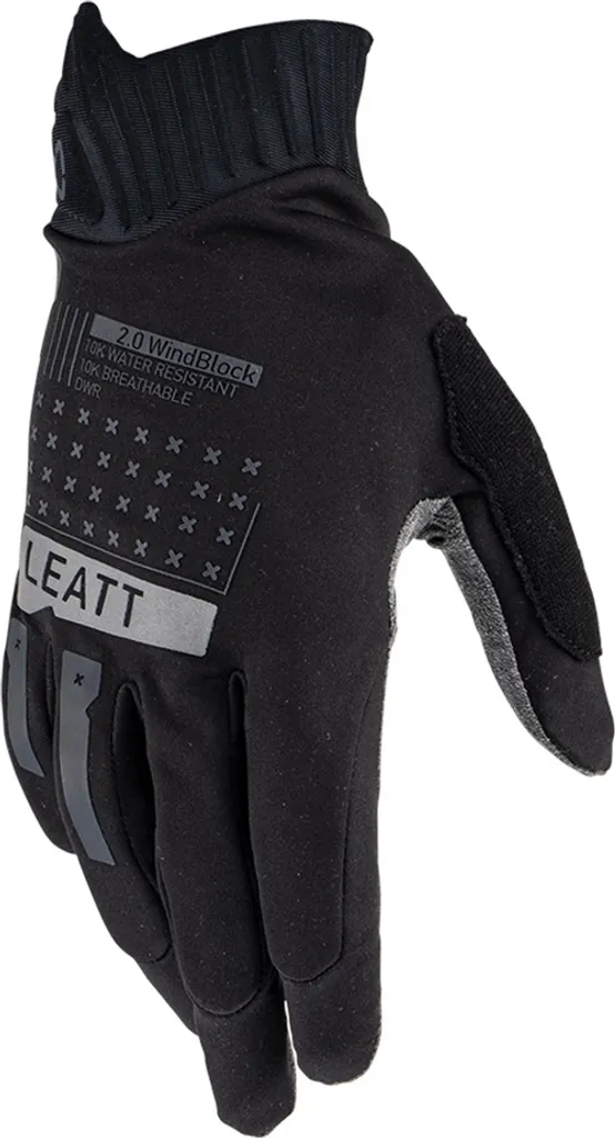 Finis les Doigts Gelés en VTT : Gants Leatt WindBlock 2.0 Noir S