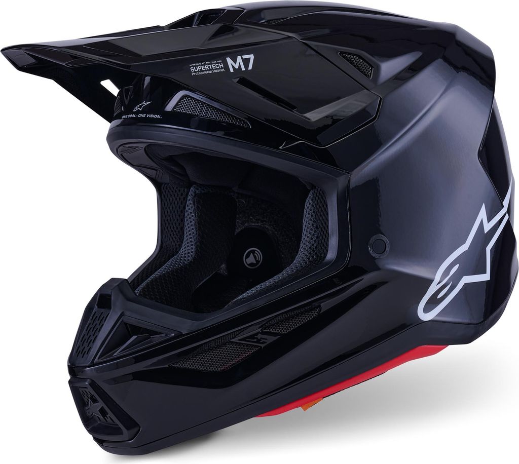 Alpinestars S-M7 Motocross Helm, schwarz, 2XL (63/64)