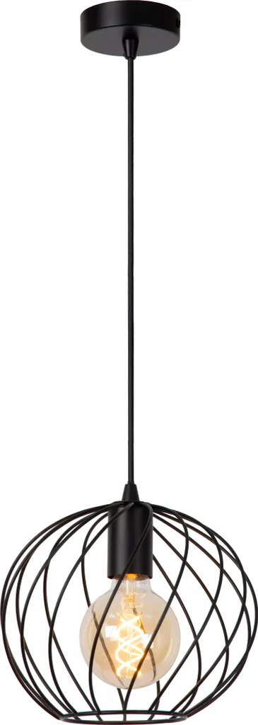 Suspension de Cuisine ou Salon DANZA Noire Ø25 cm - Éclairage Design