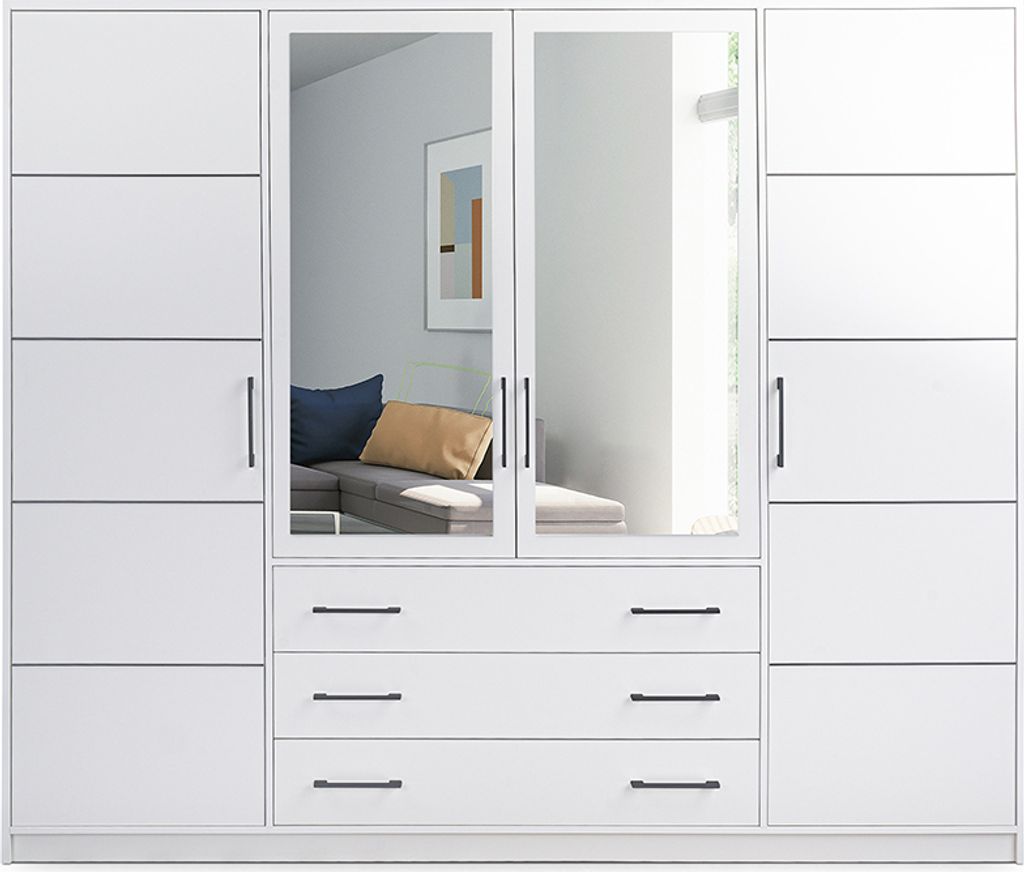 Kleiderschrank BALI D4 240 cm mit Spiegel, Produktbild 