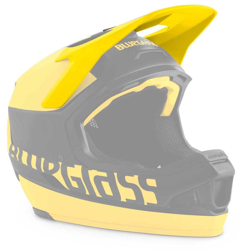 Legit Carbon Visier, black yellow, matt