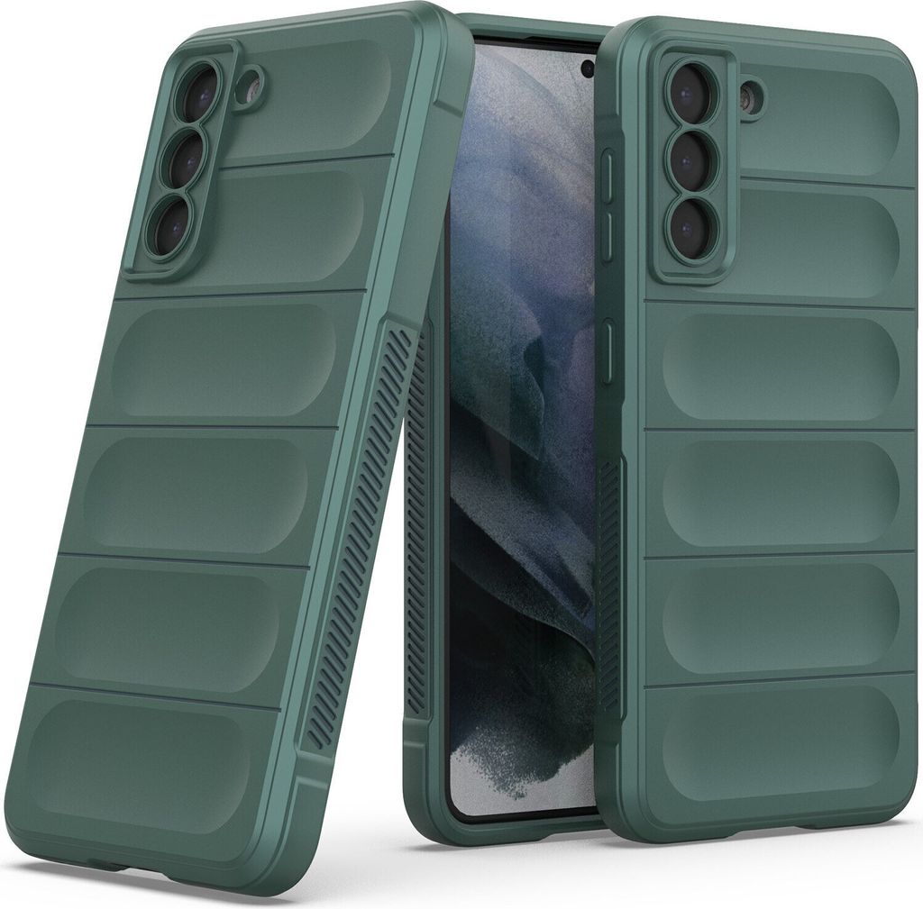 Samsung S21 5G Hülle, Weich TPU Silikon Stossfest Anti-rutsch Schutzhülle für Samsung Galaxy S21 5G Grün