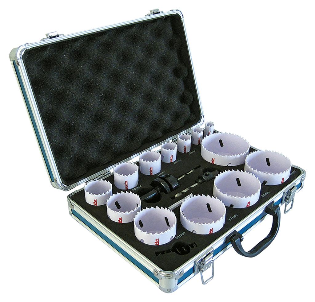 Makita D-47307 16-częściowy zestaw otwornic + sprężyna Zdjęcie produktu 