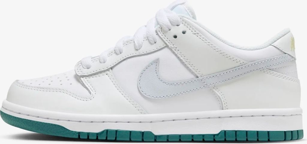 Nike Dunk Low Weiß „White Grey Teal“, Größe: 36