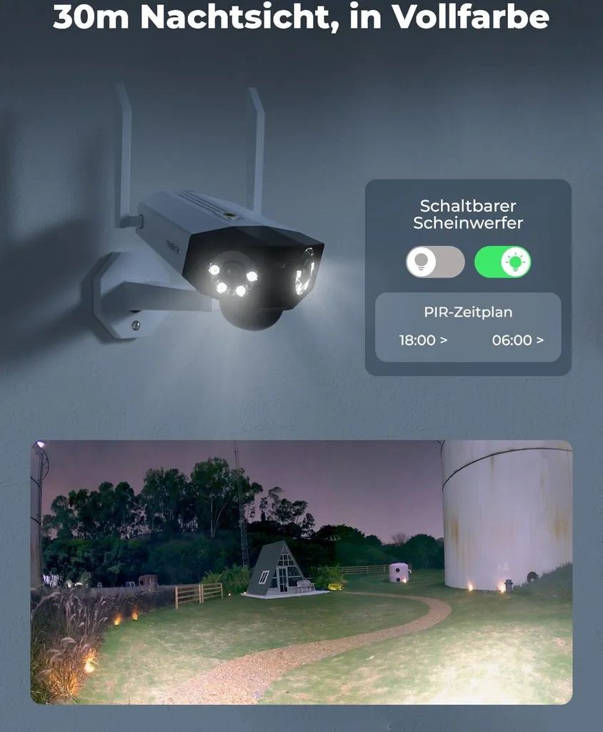 Caméra 4G Extérieure 6MP Vision 180° Grand Angle avec Panneau Solaire - 5