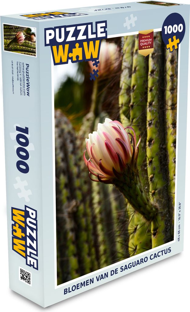 MuchoWow Puzzle 1000 Teile Blüten des Saguaro-Kaktus - Spielzeug - Alt und Jung - Spiele - Puzzeln