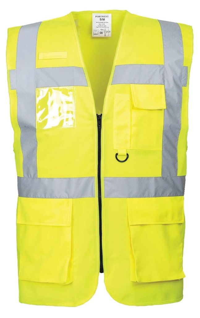 Portwest S476 BERLIN EXEKUTIV WESTE Yellow Gr. 7XL Produktbild 