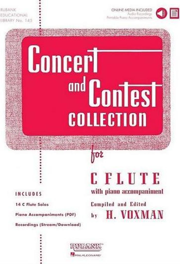Concert and Contest Collection for C Flute - Book/CD Pack