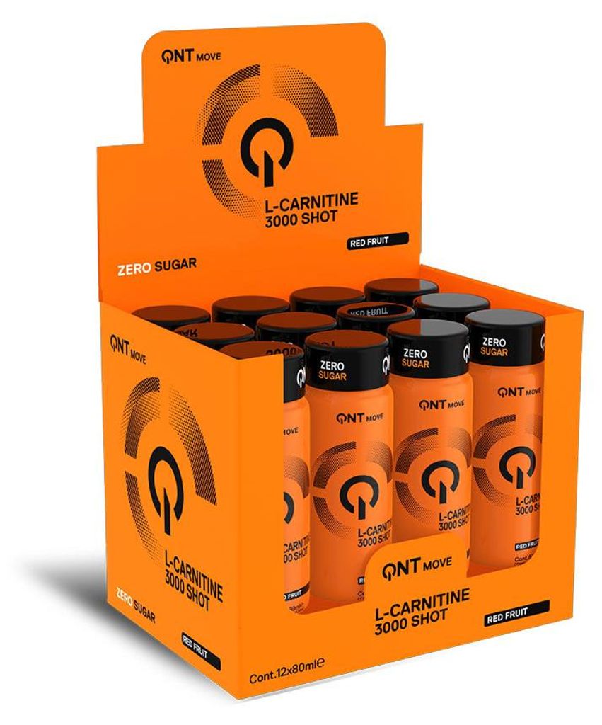 QNT L-Carnitine Shot 3000 mg (12x80ml) Červené ovocie - Obrázok produktu 