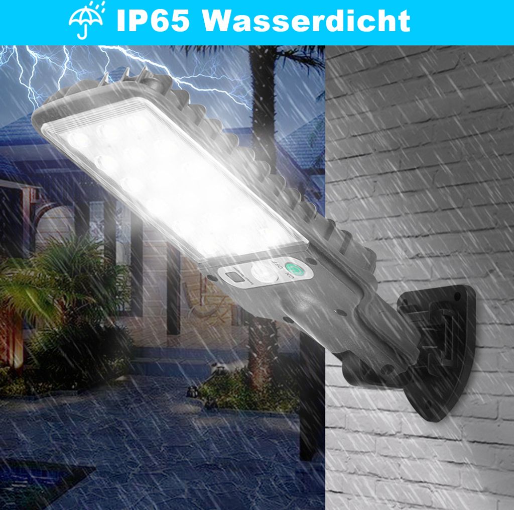 2 Stück Außen LED Solar Lampe Garten Straßenleuchte 3 Produktbild 4