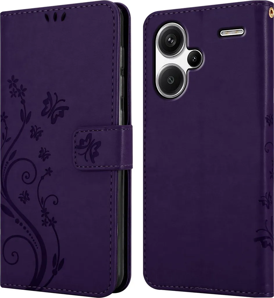 Cadorabo Book Case per Xiaomi Redmi Note 13 Pro Plus - Design Floreale - 7