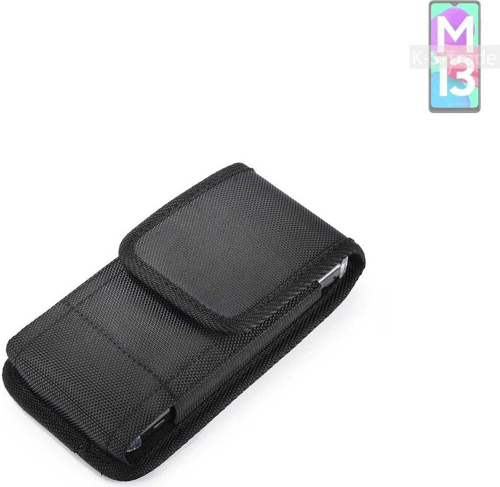 Holster Gürteltasche kompatibel mit Samsung Galaxy M13 4G Holster Gürtel Tasche wasserabweisend Handy Hülle Schutz Hülle Outdoor schwarz K-S-Trade