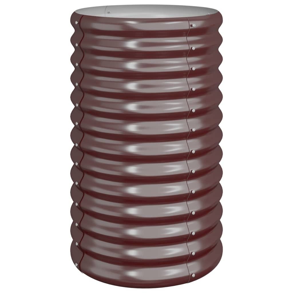 vidaXL Fioriera in acciaio verniciato a polvere 40x40x68 cm Immagine del prodotto 